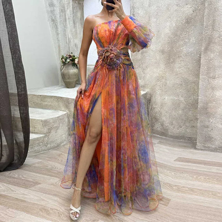 ODETTE | FLOWY MULTICOLOR DRESS