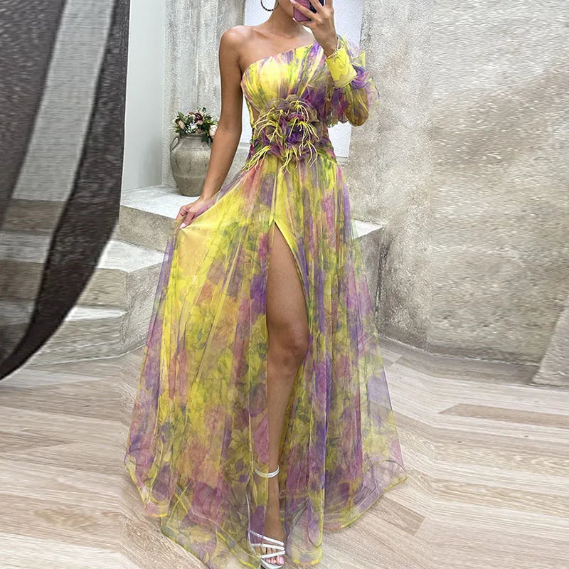 ODETTE | FLOWY MULTICOLOR DRESS