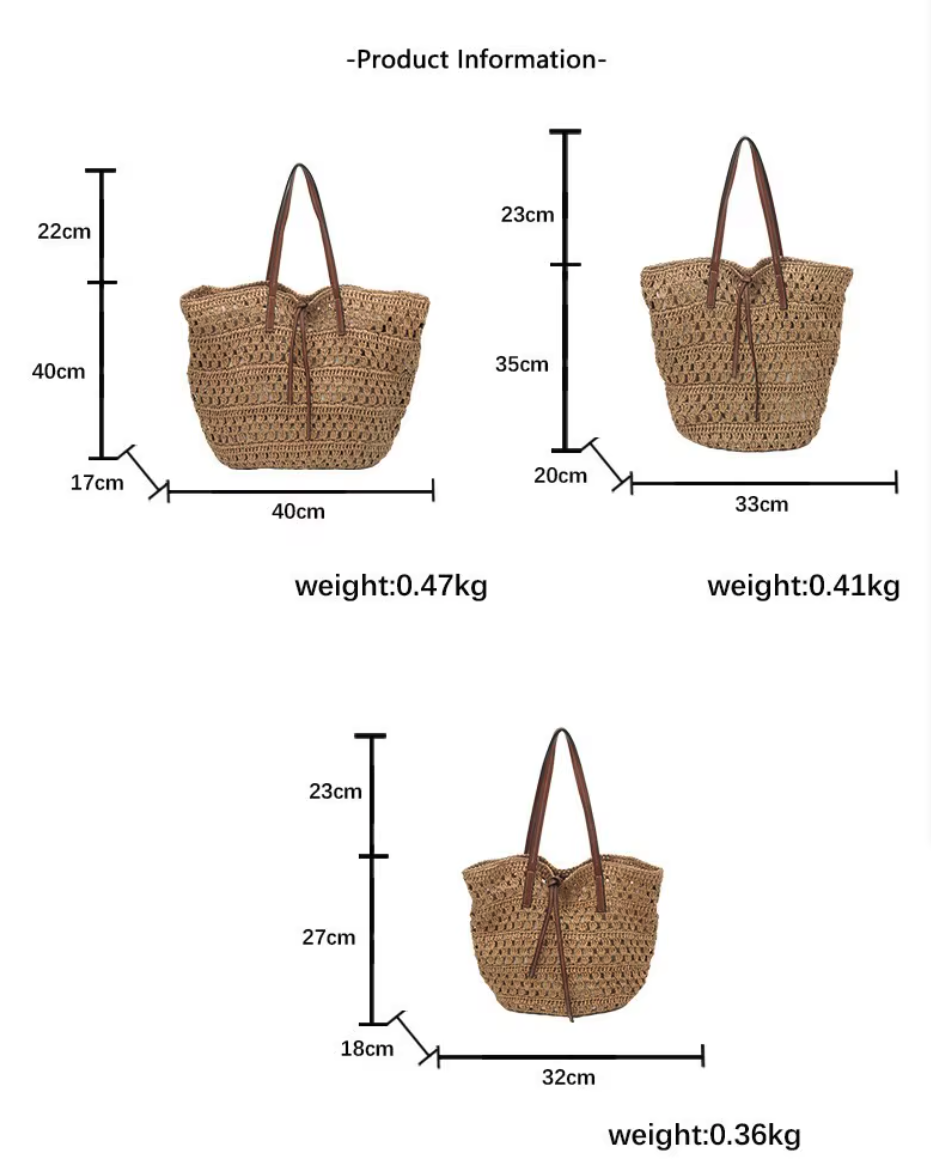 LEYLA | HANDWOVEN STRAW TOTE