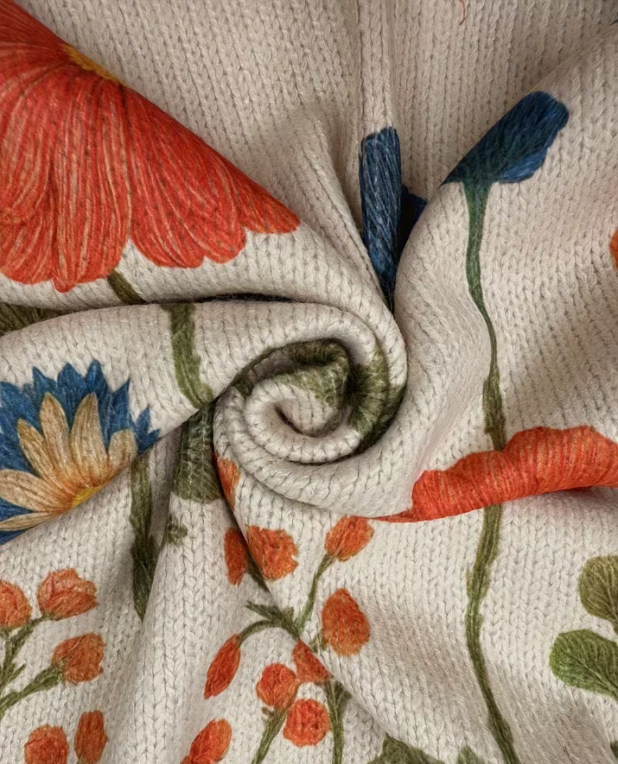 WRENNA | WILDFLOWER MEADOW ZIP CARDIGAN