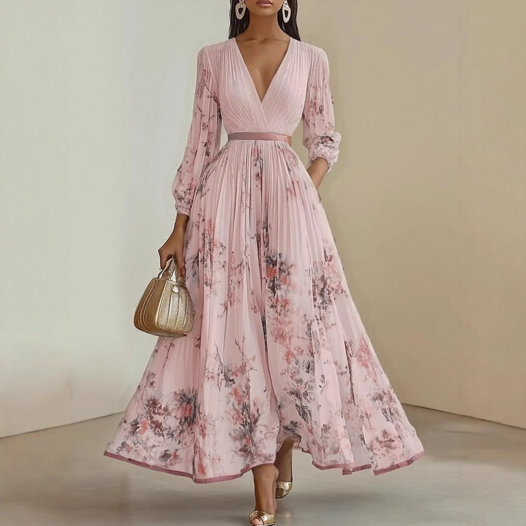 ELARA | DRESS WITH SOFT V-NECK