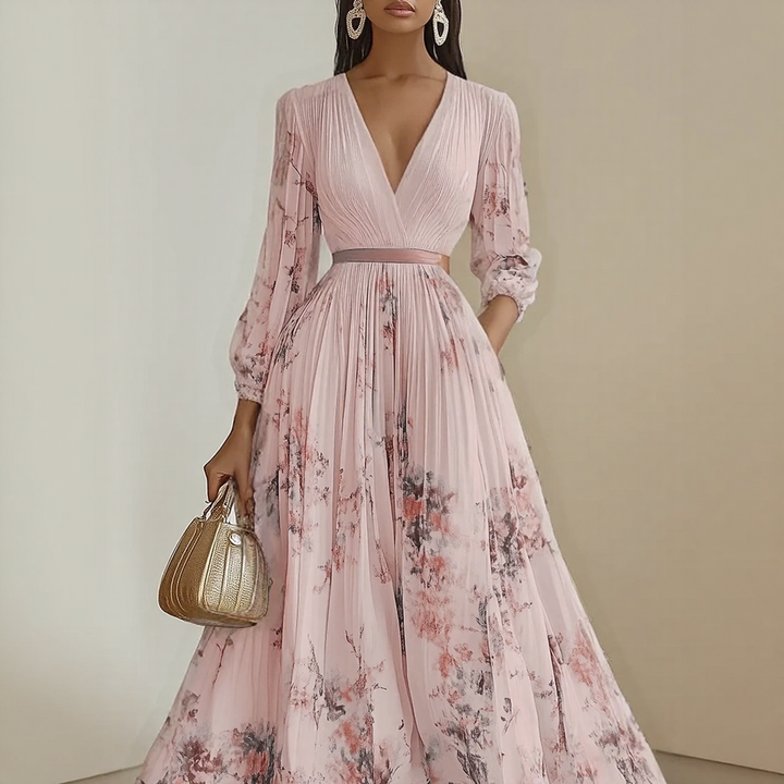 ELARA | DRESS WITH SOFT V-NECK
