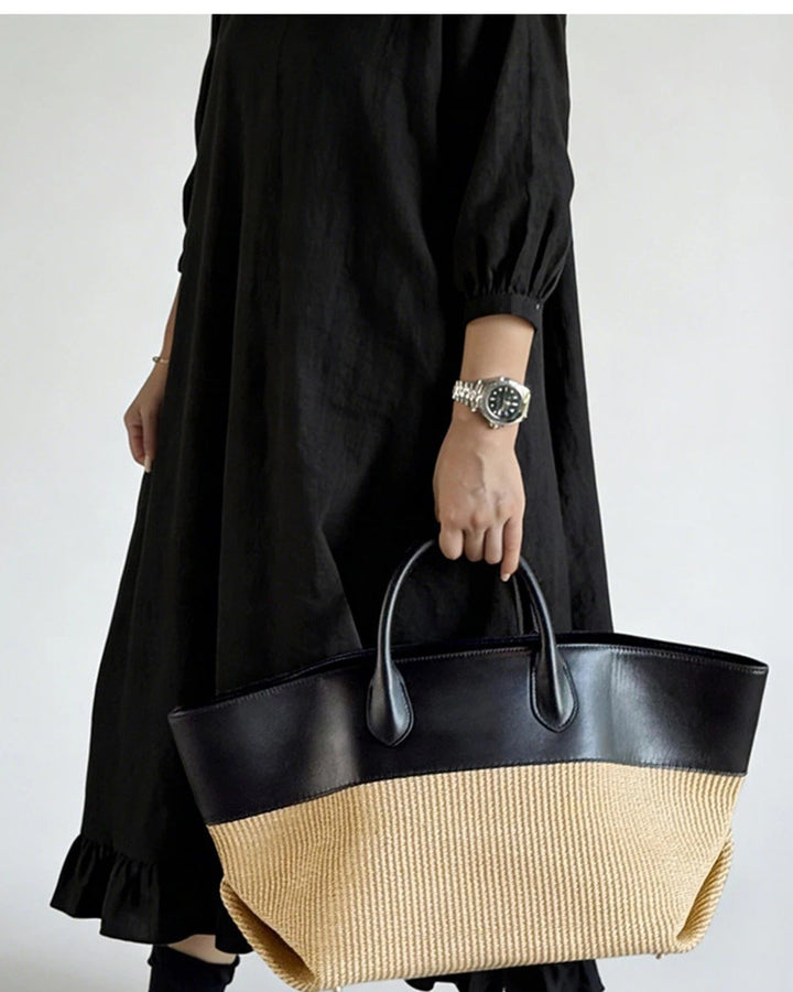THE COLOURBLOCK | WOVEN TOTE BAG FOR WOMEN