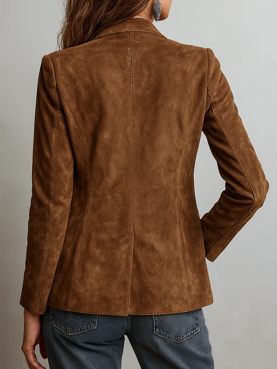 BEATRIX | VINTAGE BROWN BLAZER