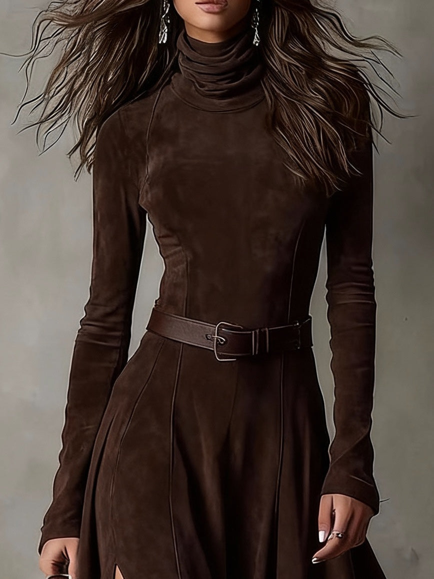 CHARLOTTE | DARK BROWN MAXI DRESS