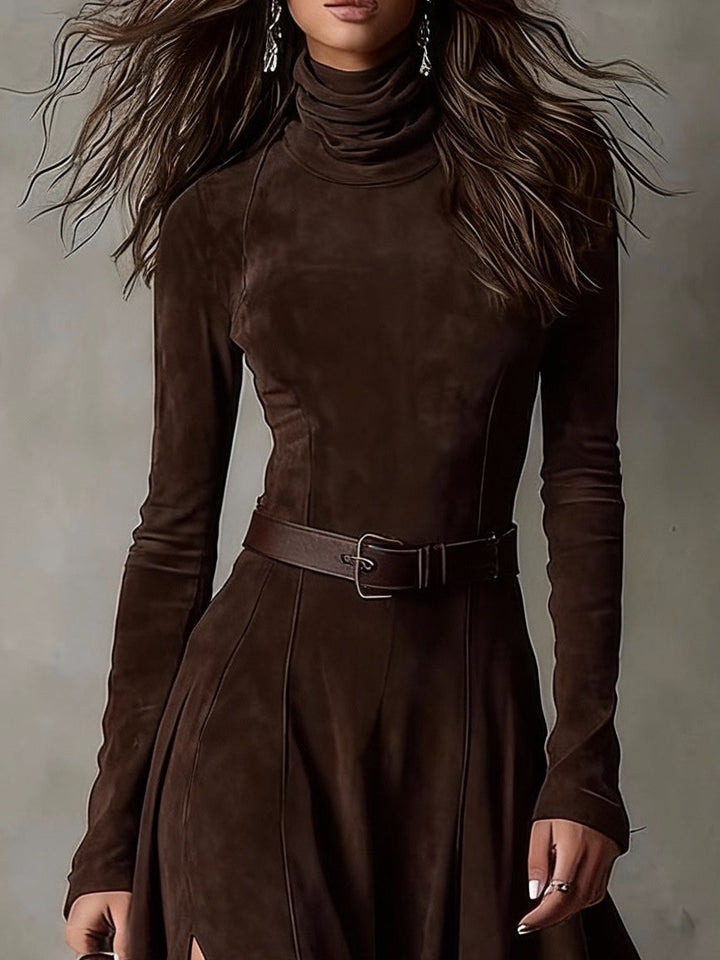 CHARLOTTE | DARK BROWN MAXI DRESS