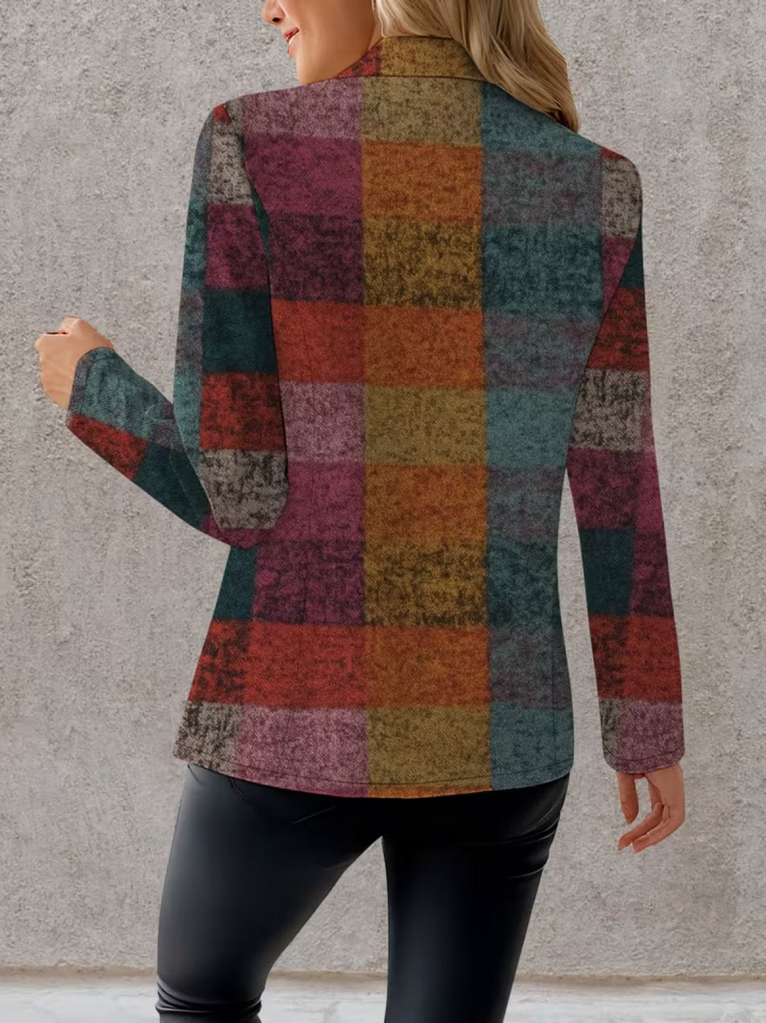 AMANDINE | AUTUMN PLAID BLAZER