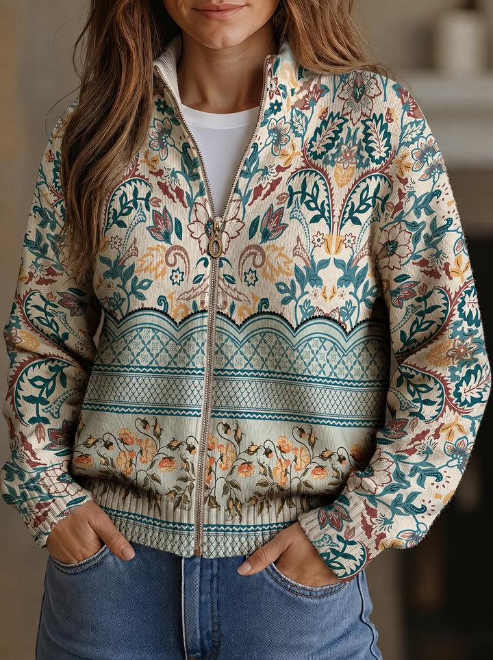 SYBILLA | VINTAGE FLORAL BOTANICAL BORDER PRINT