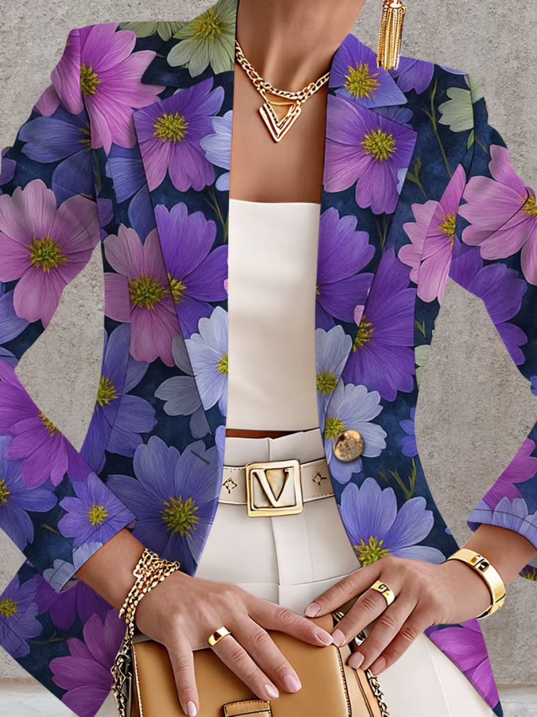 BELLAMIRA | PURPLE COSMOS BLAZER