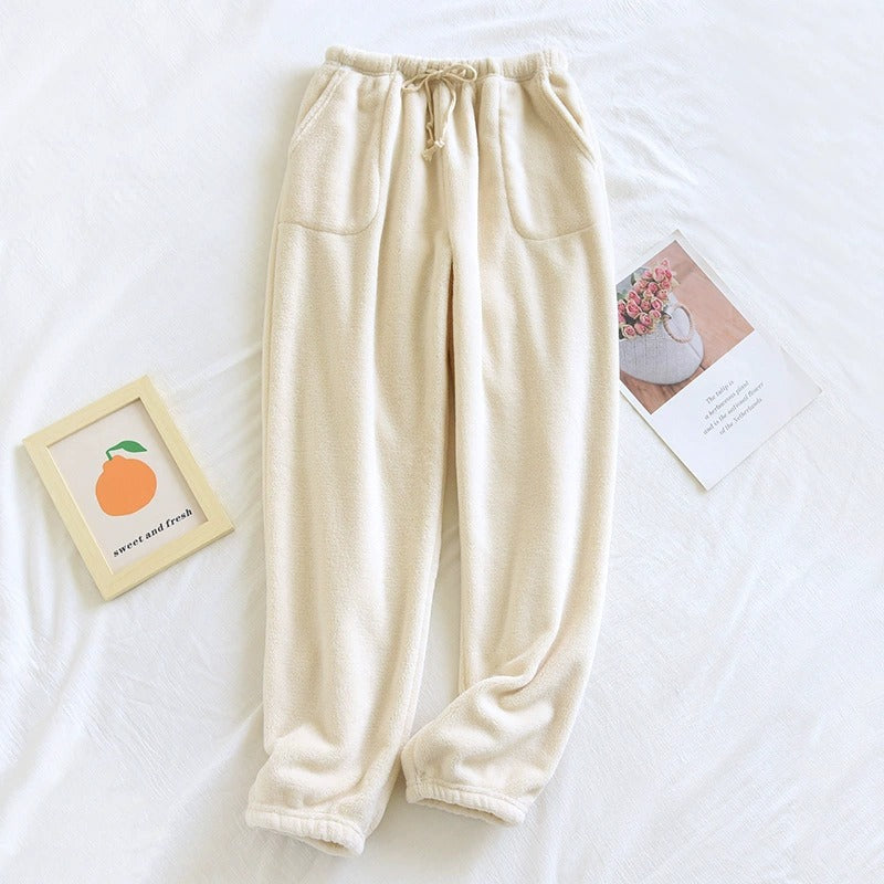 NOEMI | CREAM PLUSH PAJAMA JOGGERS