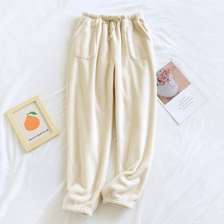 NOEMI | CREAM PLUSH PAJAMA JOGGERS