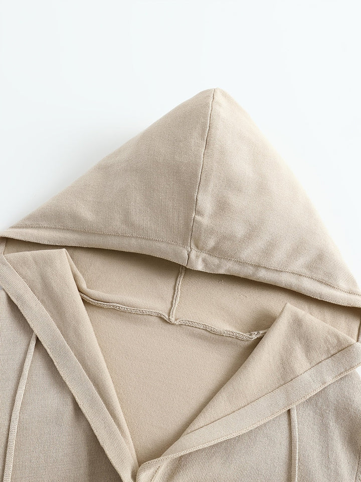CONSTANCE | BEIGE HOODED CARDIGAN