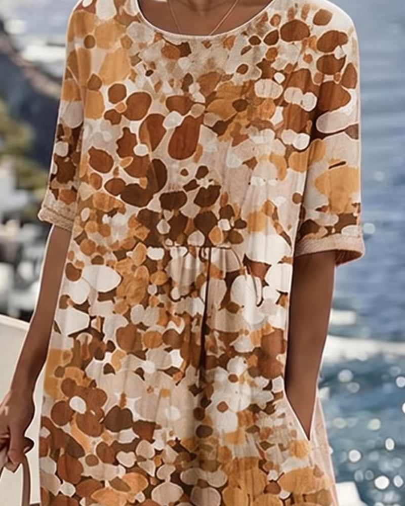 FLEURÉ | AIRY FLORAL PRINT MIDI DRESS