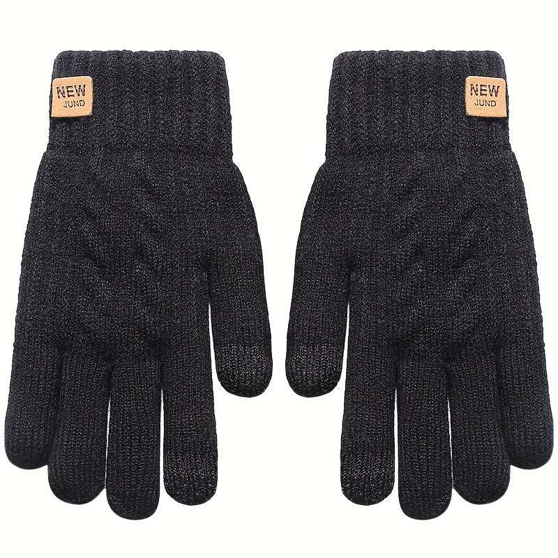 WARM LINED KNIT GLOVES