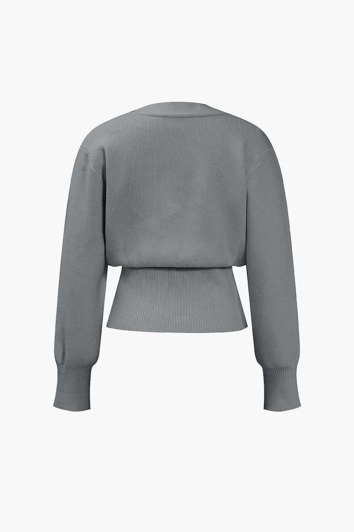 FRANCESCA | V-NECK SWEATER CARDIGAN