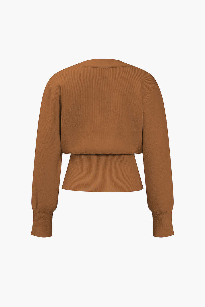 FRANCESCA | V-NECK SWEATER CARDIGAN