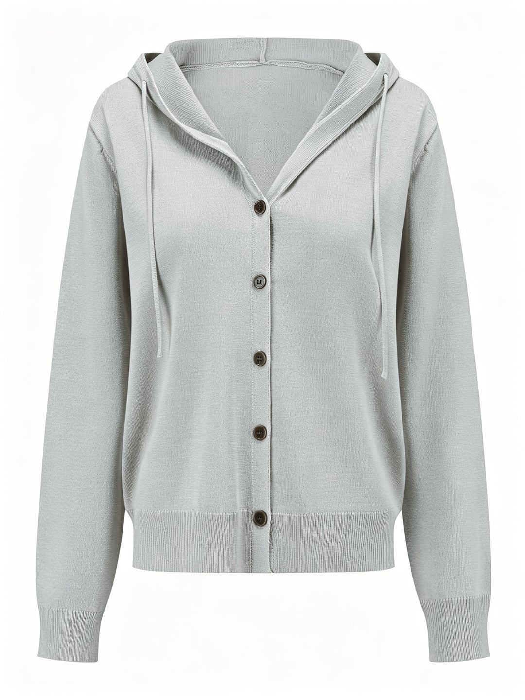 WINIFRED | LIGHT GRAY HOODED CARDIGAN