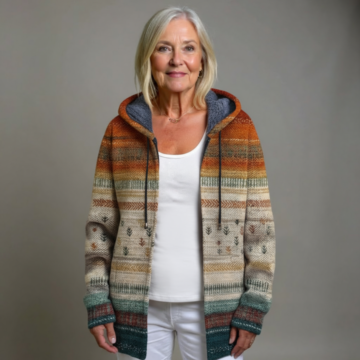 ZALIE | LUXURIOUS CARDIGAN WITH ARTISTIC INSPIRATION