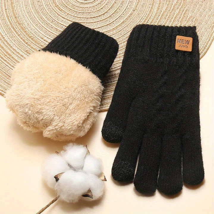 WARM LINED KNIT GLOVES
