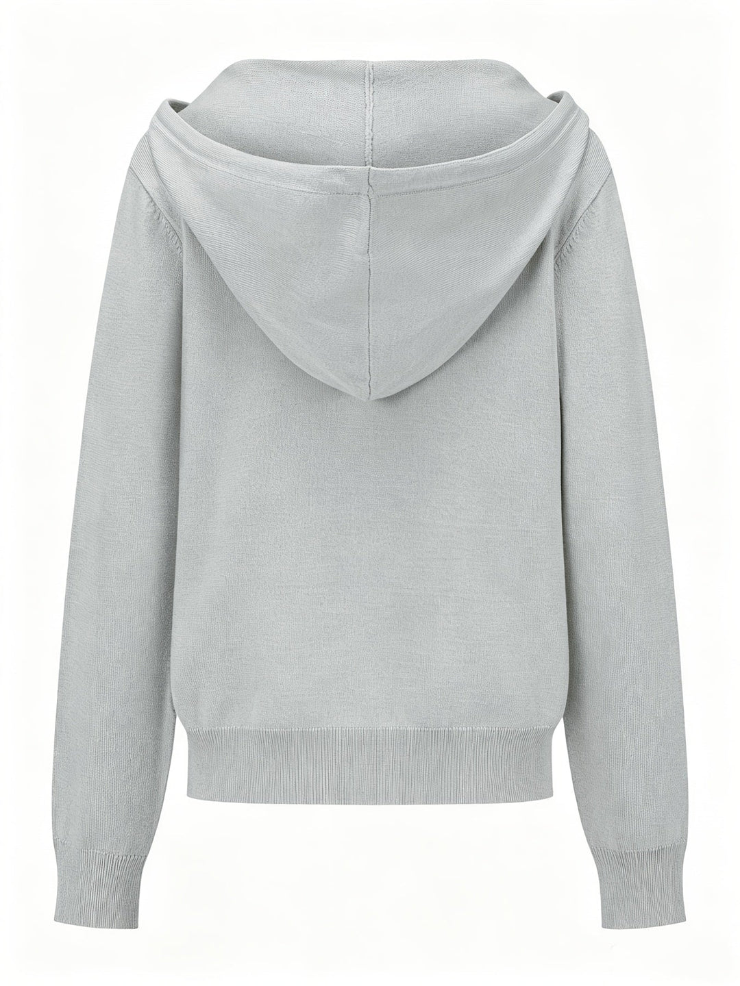 WINIFRED | LIGHT GRAY HOODED CARDIGAN