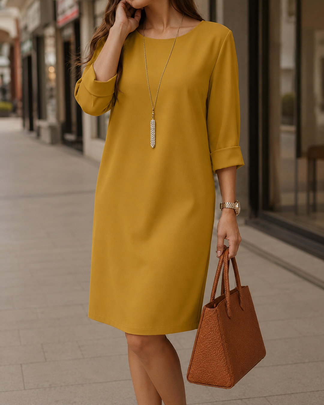 HELENA | TUMMY-CONTOURING MIDI DRESS