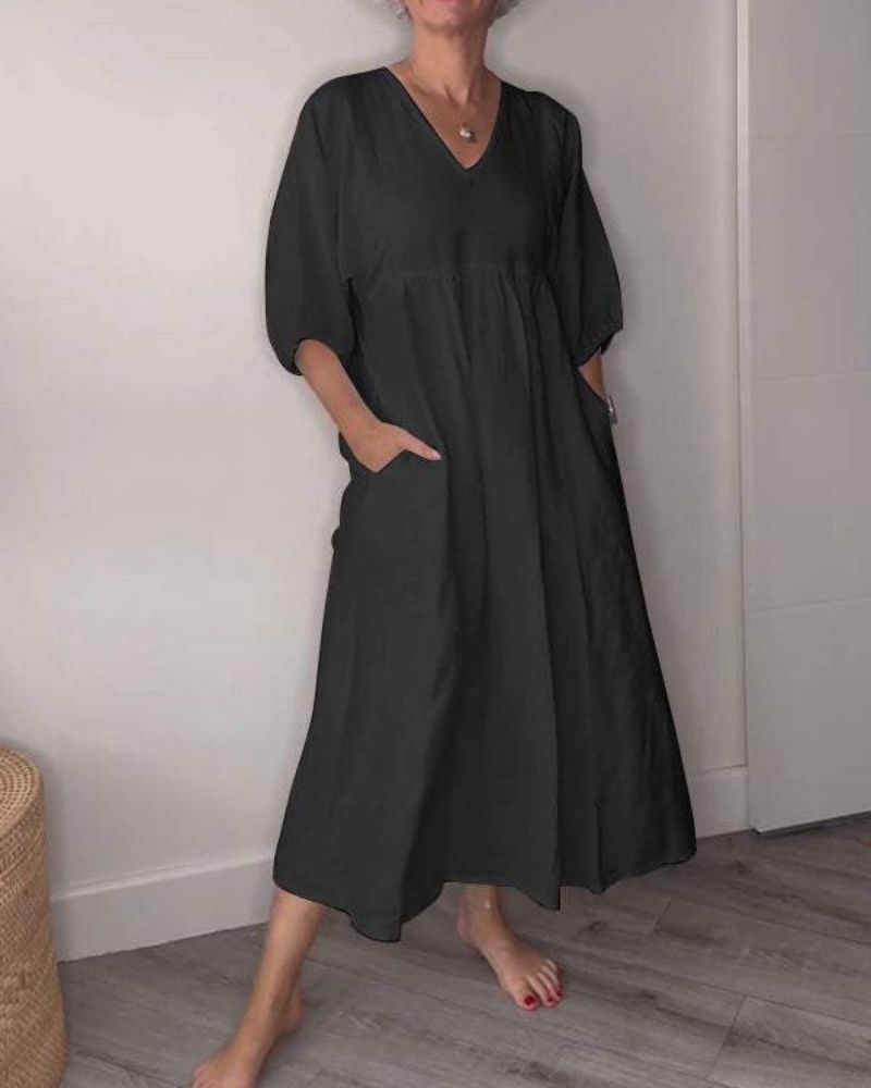 ARABELLA | ELEGANT V-NECK MAXI