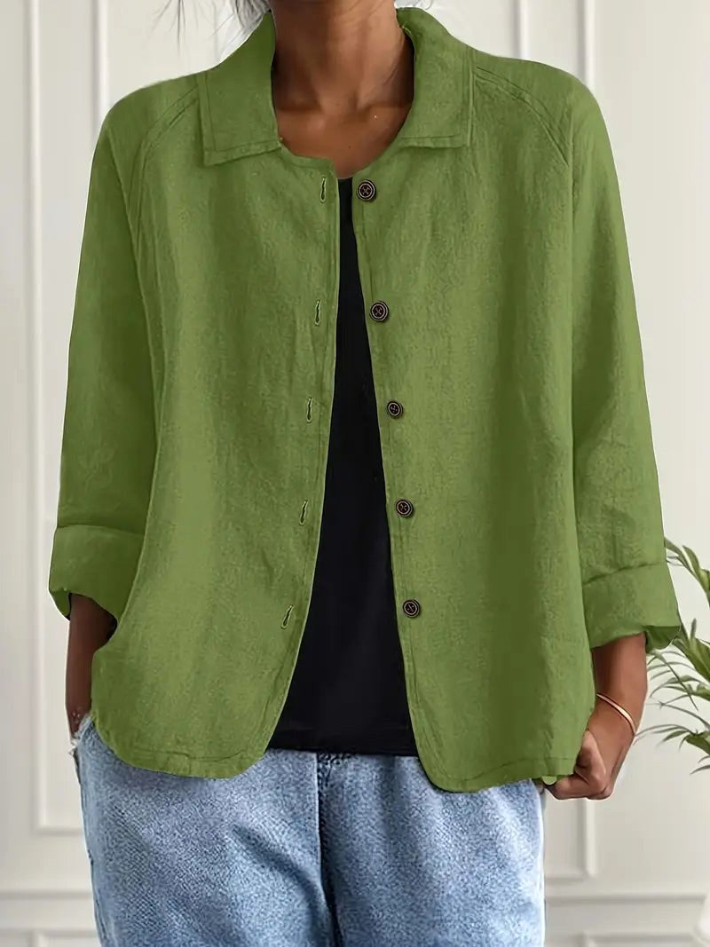 CALLISTE | MOSS GREEN BLOUSE