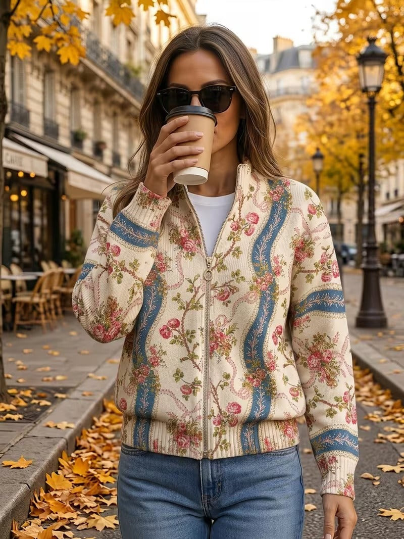 EULALIA | CLIMBING ROSE RIBBON CARDIGAN