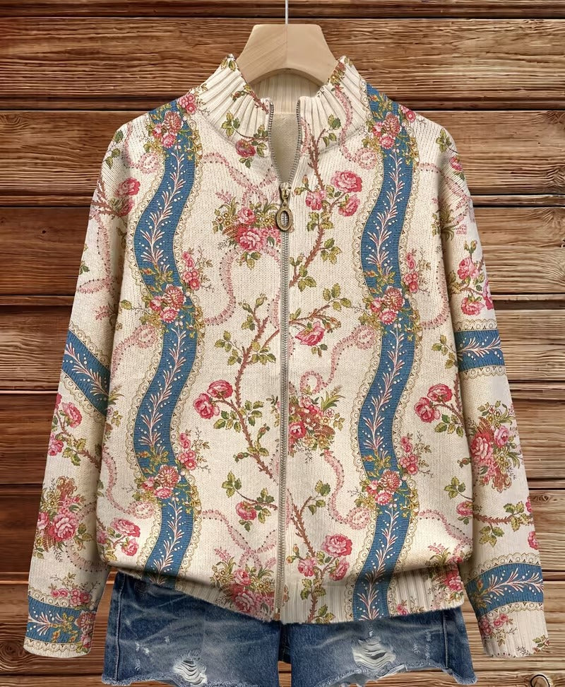 EULALIA | CLIMBING ROSE RIBBON CARDIGAN