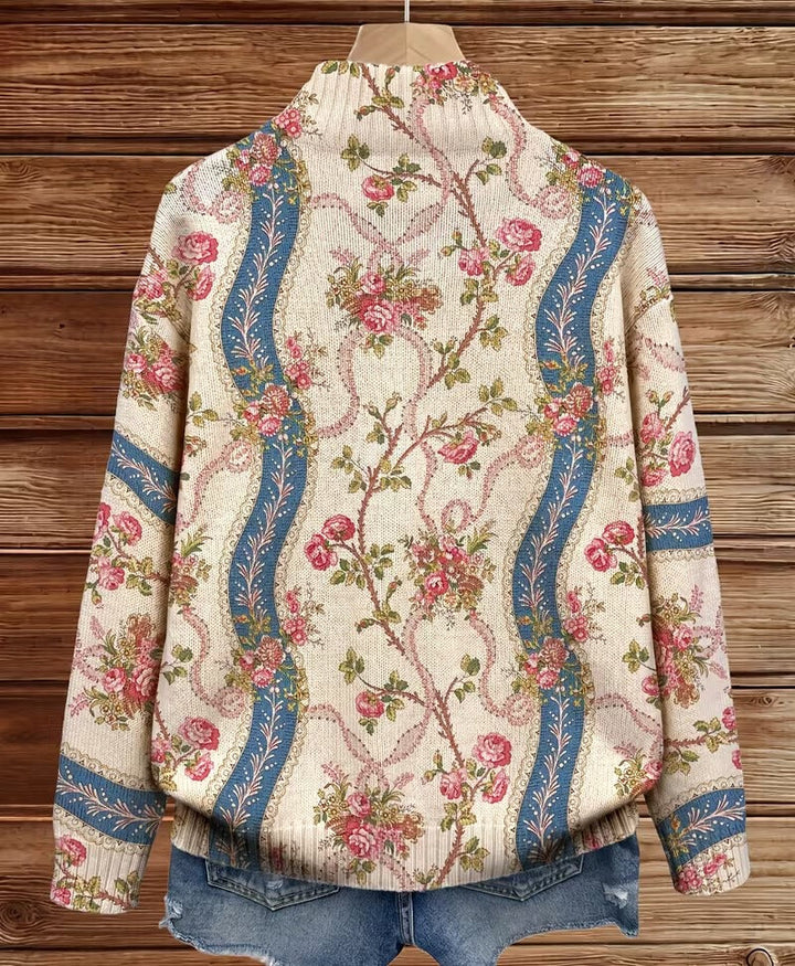 EULALIA | CLIMBING ROSE RIBBON CARDIGAN