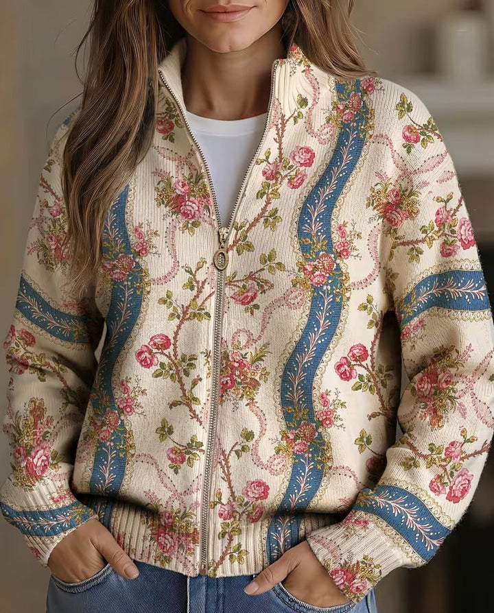 EULALIA | CLIMBING ROSE RIBBON CARDIGAN