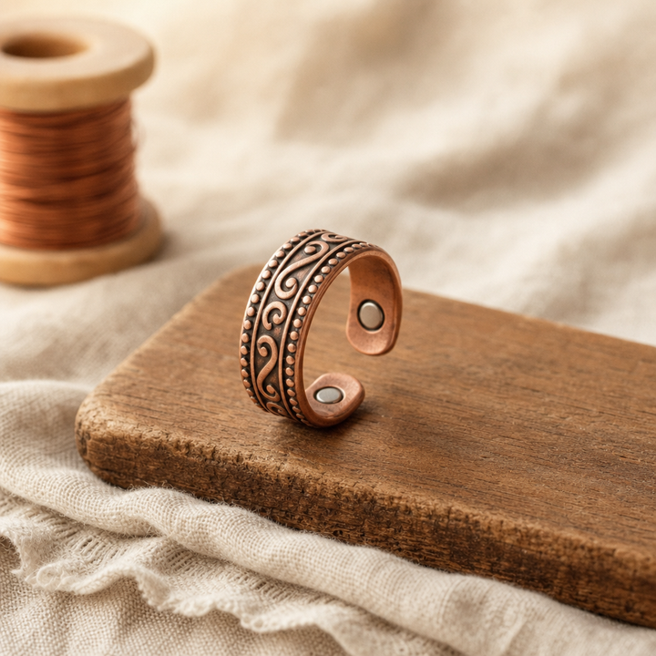 AMELIA | FERN COPPER RING