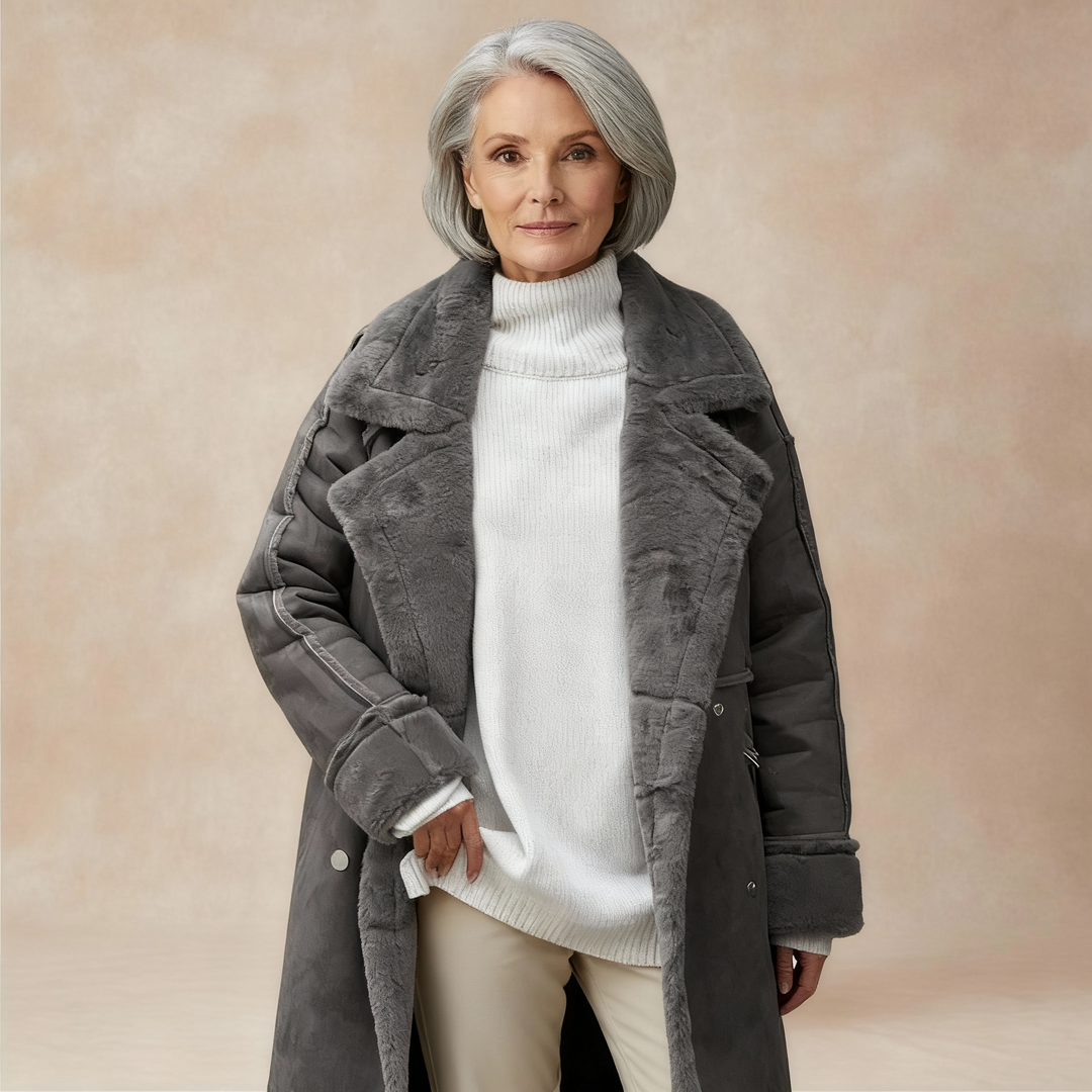 ELMSWORTH | WARM TEDDY TRENCH COAT