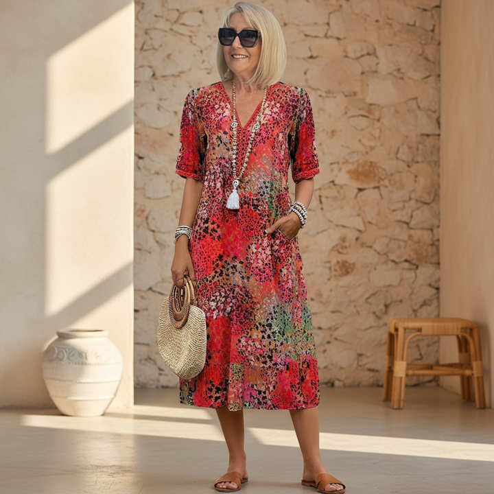 MARIGOLD | VIBRANT MIDI DRESS
