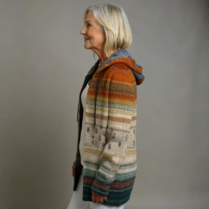 ZALIE | LUXURIOUS CARDIGAN WITH ARTISTIC INSPIRATION