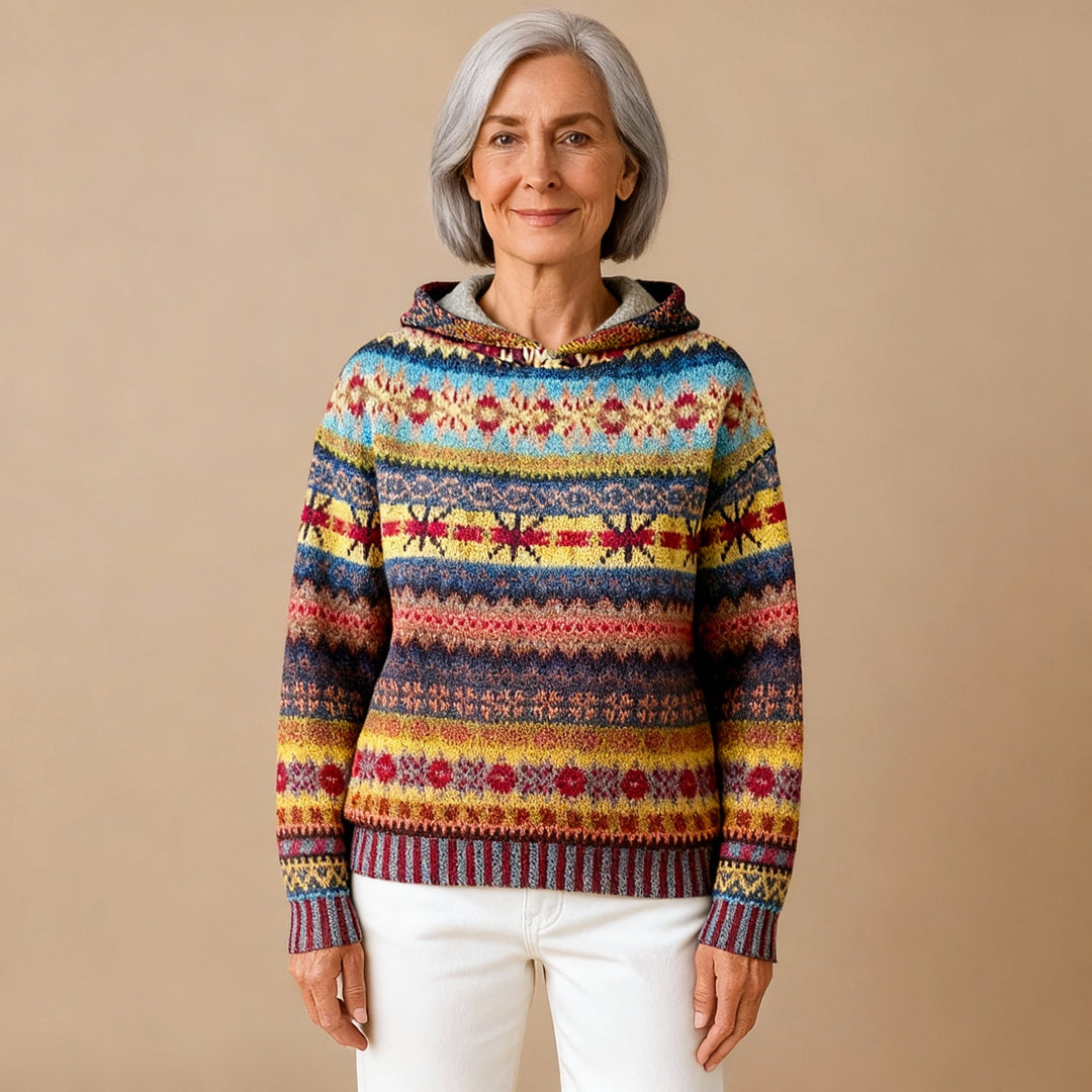 GABY | ETHNIC RETRO HOODIE