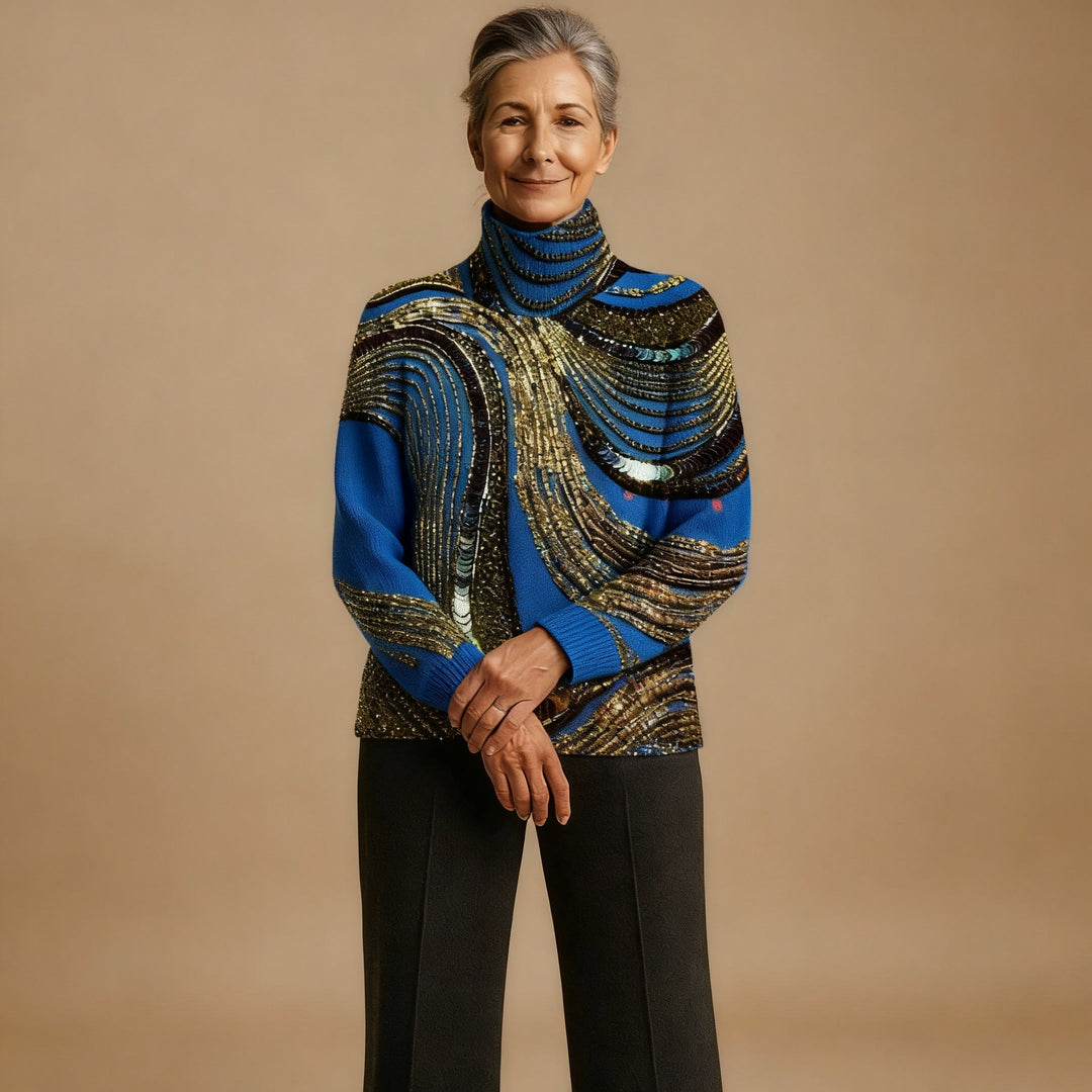 IVY | CHRISTMAS KNIT TURTLENECK SWEATER