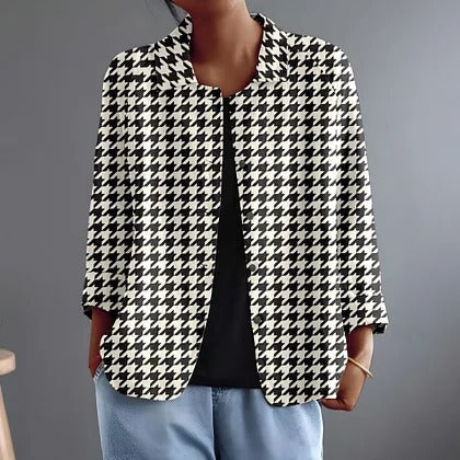 HYACINTHA | HOUNDSTOOTH BLOUSE