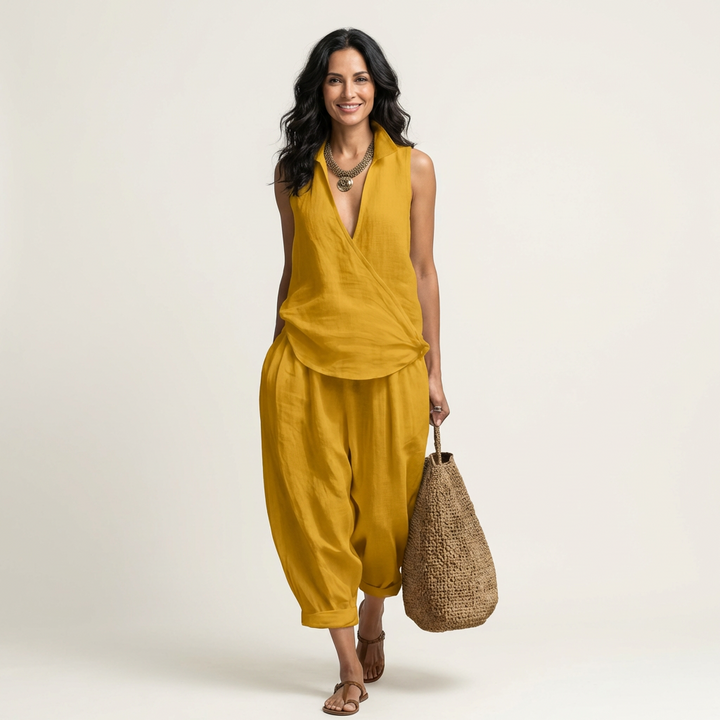 WREN | WRAP-TOP & WIDE-LEG SET