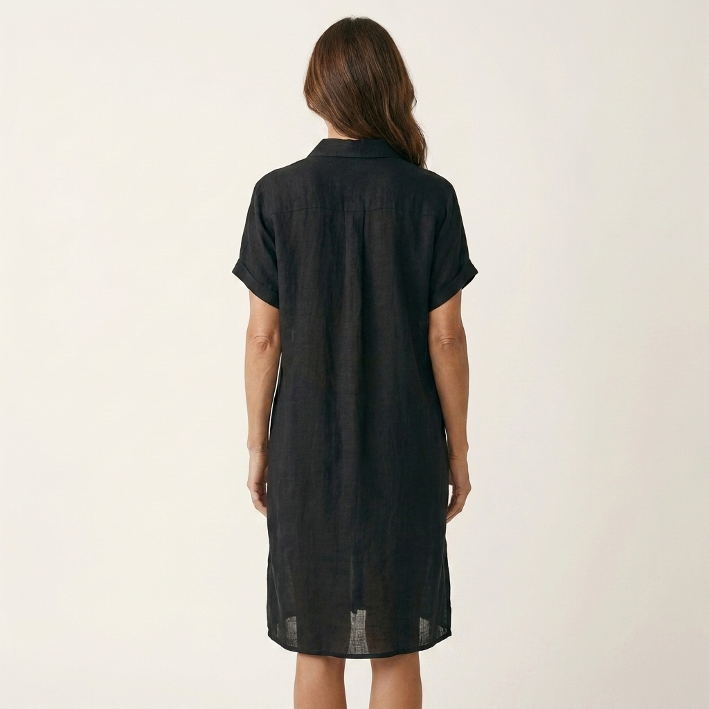 FLORENTINE | MIDI SHIRT DRESS WITH ROLLED CUFFS
