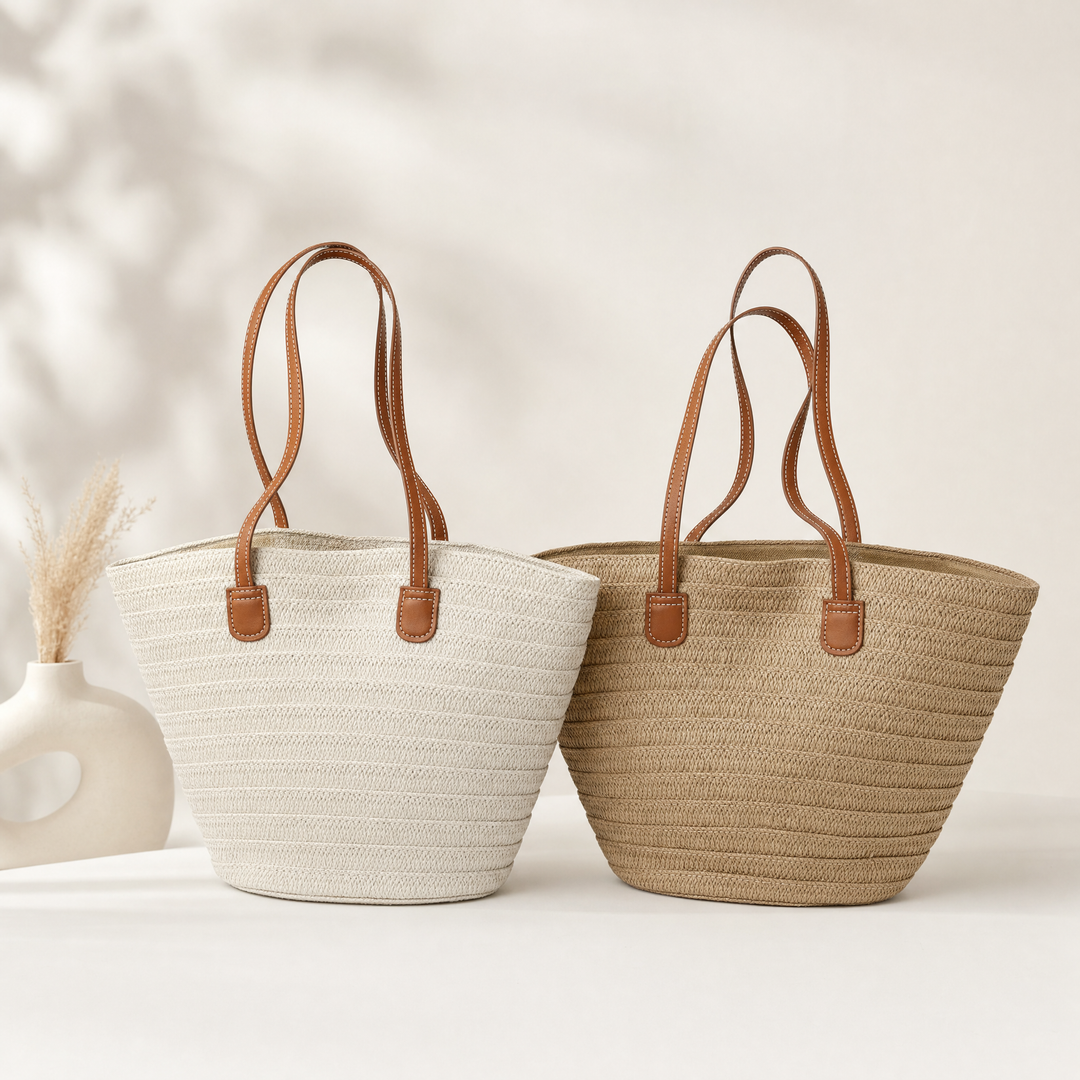 THE ESTELLE | CLASSIC HANDWOVEN MARKET TOTE