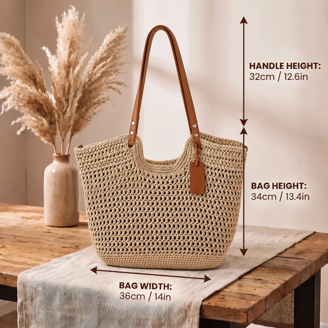 CLARE | THE HANDWOVEN CROCHET TOTE BAG