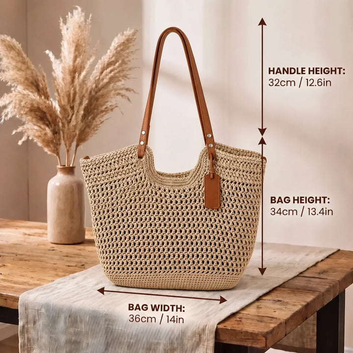 CLARE | THE HANDWOVEN CROCHET TOTE BAG