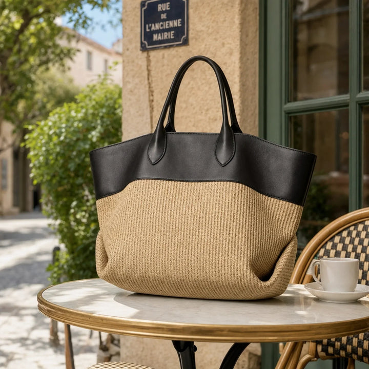 THE COLOURBLOCK | WOVEN TOTE BAG FOR WOMEN