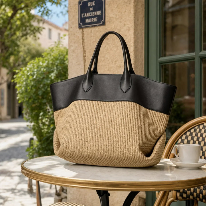 THE COLOURBLOCK | WOVEN TOTE BAG FOR WOMEN