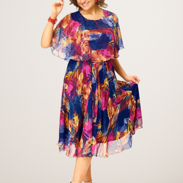 MAGNOLIA | COMFORTABLE PLUS-SIZE CHIFFON DRESS