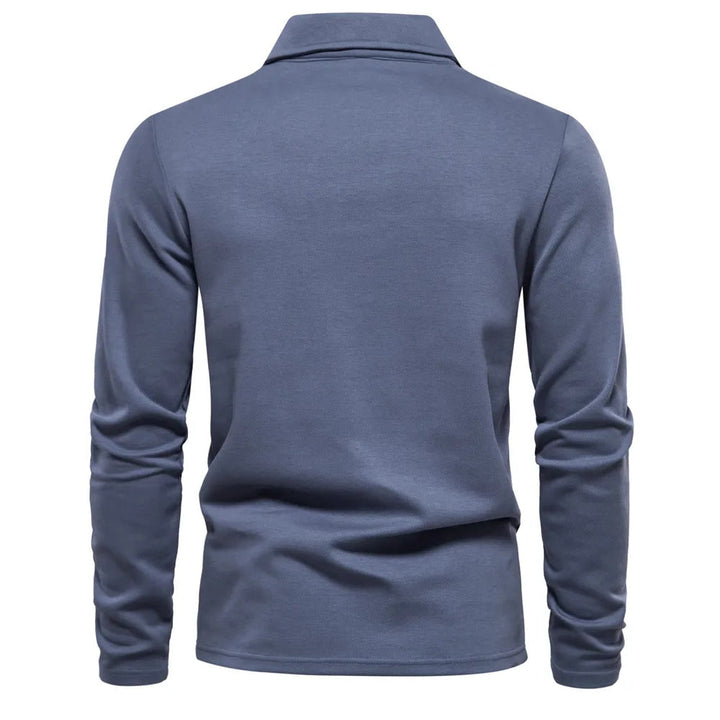 KEVIN | ELEGANT MEN'S LONG-SLEEVE POLO