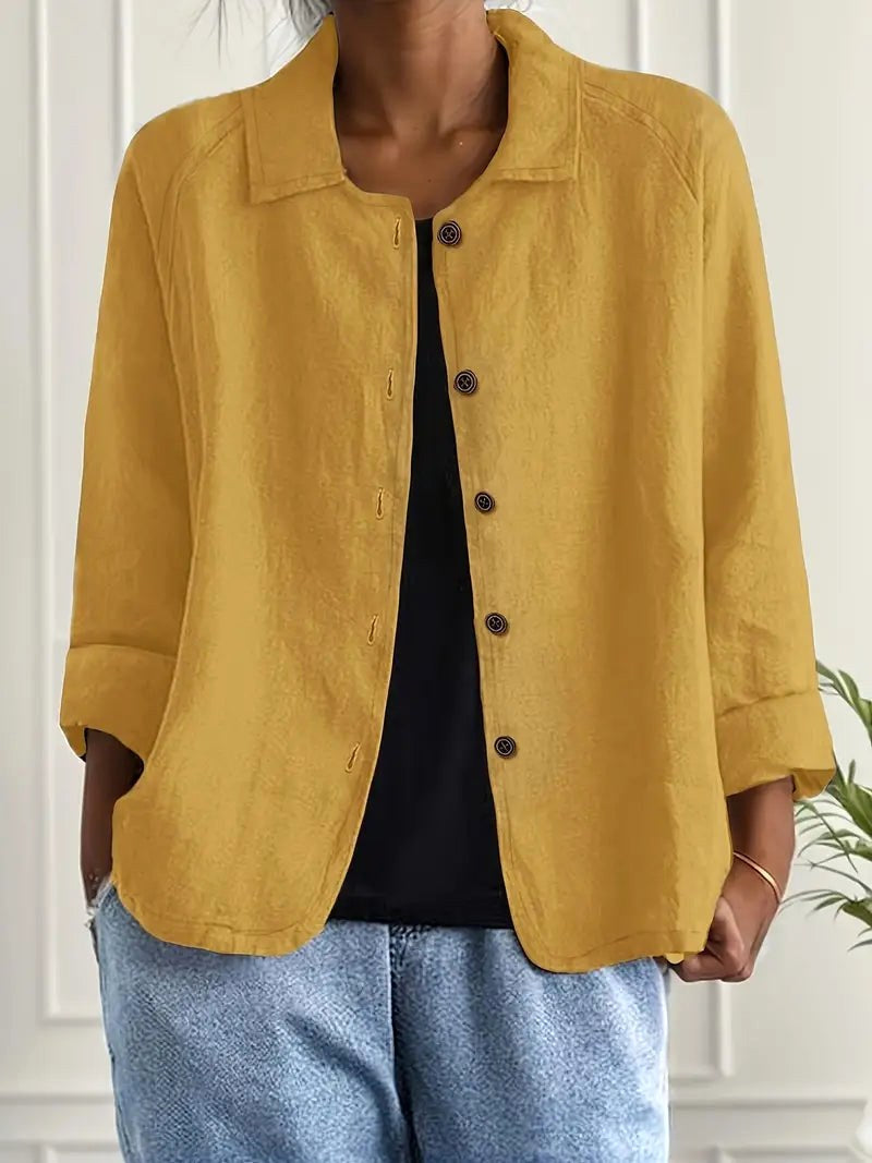 ZEFFIRINE | WARM OCHRE BLOUSE