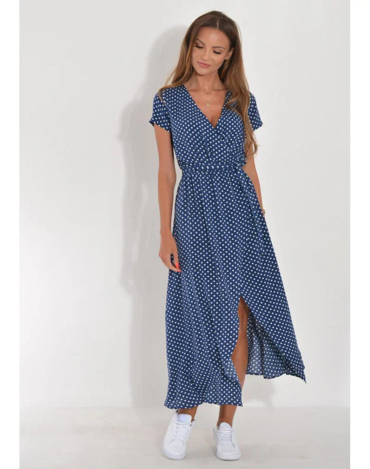 ELVINA | ELEGANT V-NECK DRESS