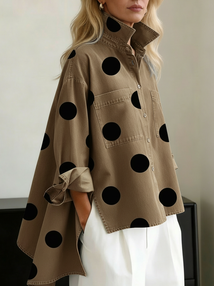 PORTIA | POLKA DOT OVERSHIRT
